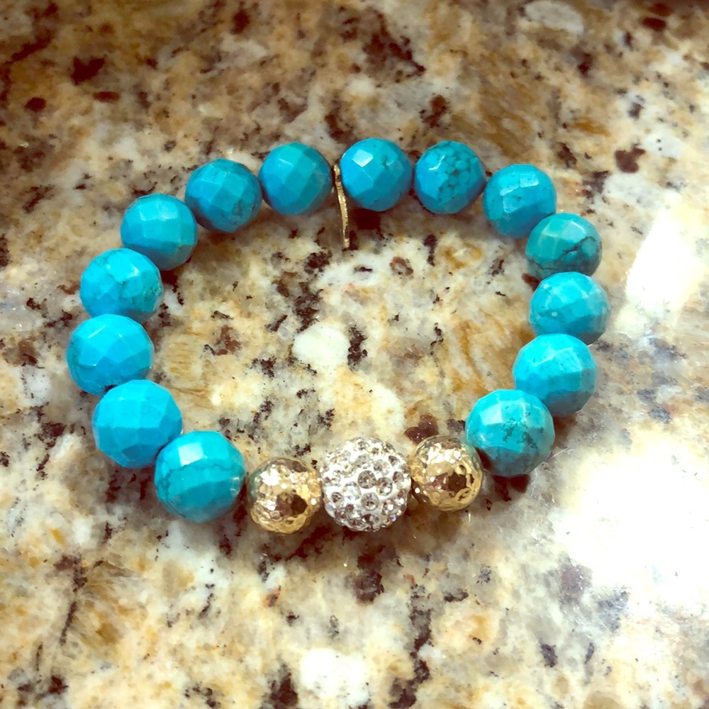 Jam Jewel turquoise fashion bracelet stretch